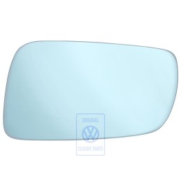 Original VW Mirror Glass (Flat) Heated With Carrier Plate - 1J1857521D
