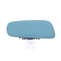 Original VW Mirror Glass Aspherical- Wide Angle Heated With Carrier - 1J2857522C