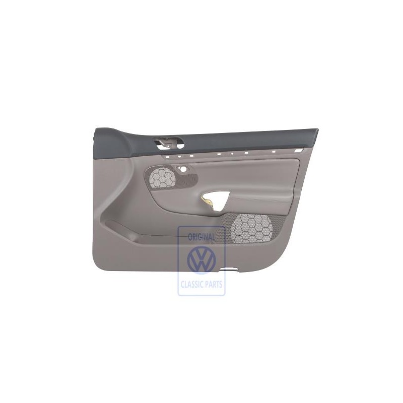 Original VW Door Trim Leatherette Titanium Black Macchiato - 1K4867012DDWBN