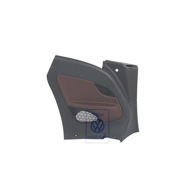 Original VW Side Trim (Leatherette) Titanium Black/Date Brown - 1Q0867043EBAZD