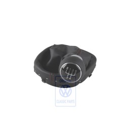 Original VW Gearstick Knob Leather With Gearstick Trim - 1T0711113ADKIX