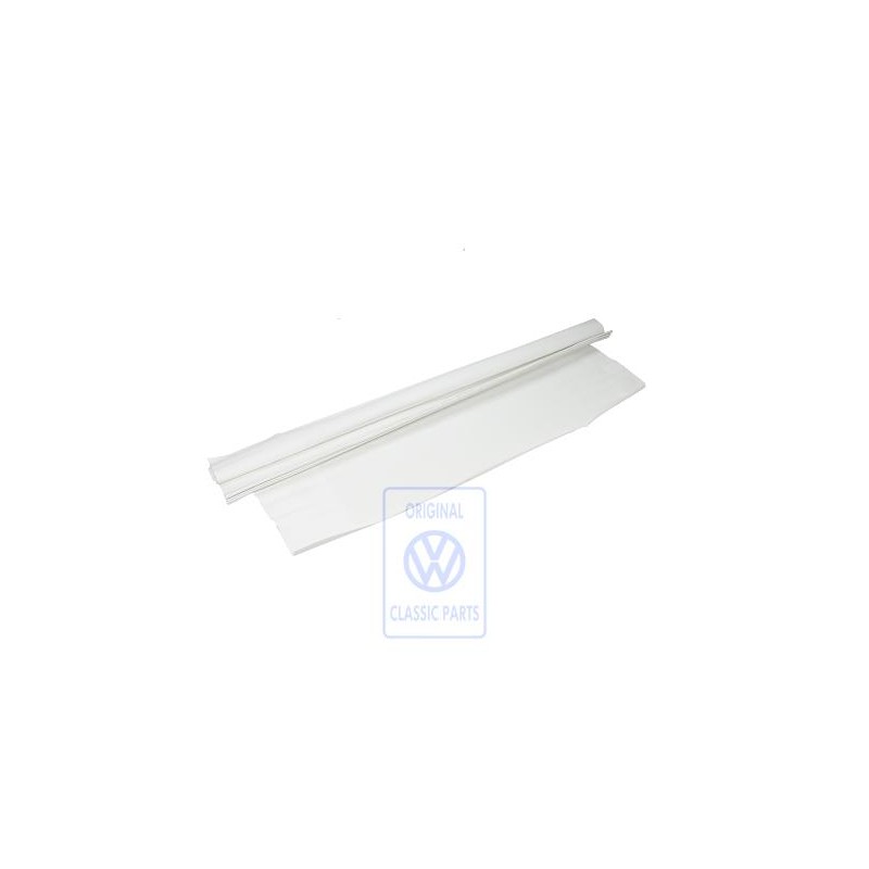 Original VW Roof Trim With Two Zips Cloud White - 253867501B 90T