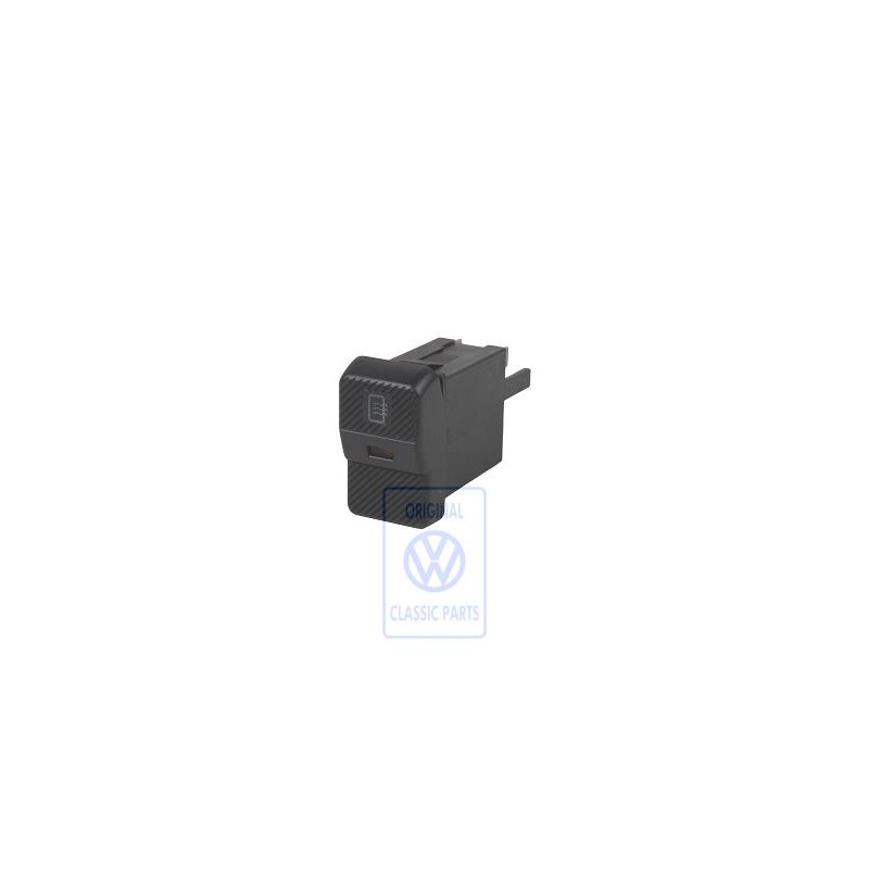 Original VW Switch For Heated Rear Window Satin Black - 357959621 01C
