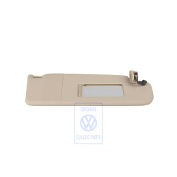 Original VW Sun Visor With Mirror And Cover Cream Beige - 3B0857552Q 9PY