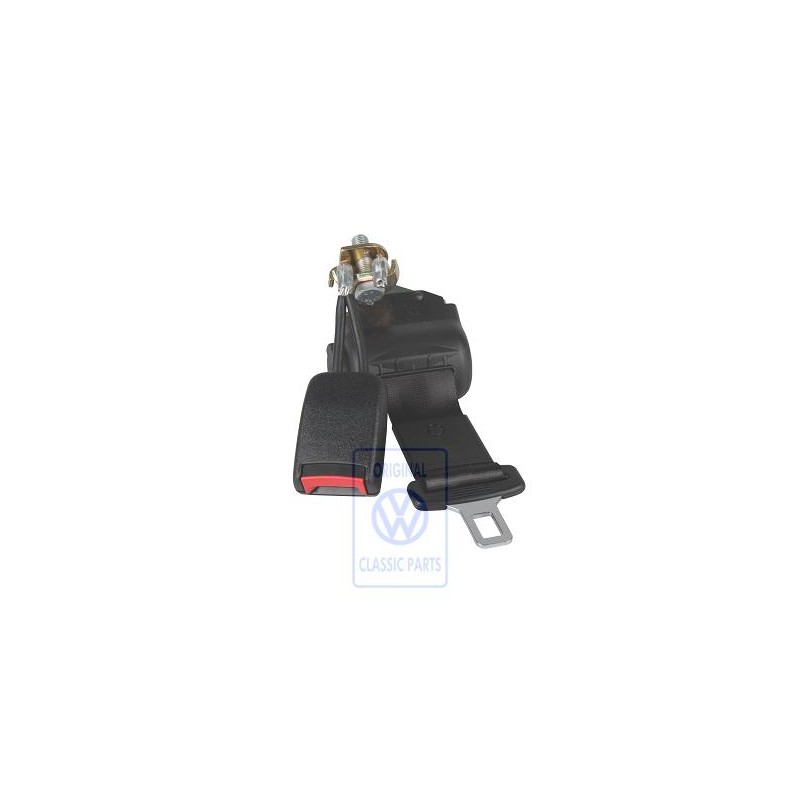 Original VW Lap Belt With Belt Reel And Belt Latch Black - 3B0857703B HCP