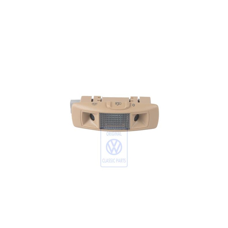 Original VW Reading Light With Ultrasonic Sensor Pure Beige - 3B0951171D 7G8