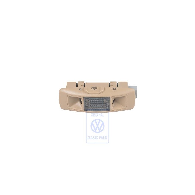 Original VW Reading Light With Ultrasonic Sensor Pure Beige - 3B0951172H 7G8