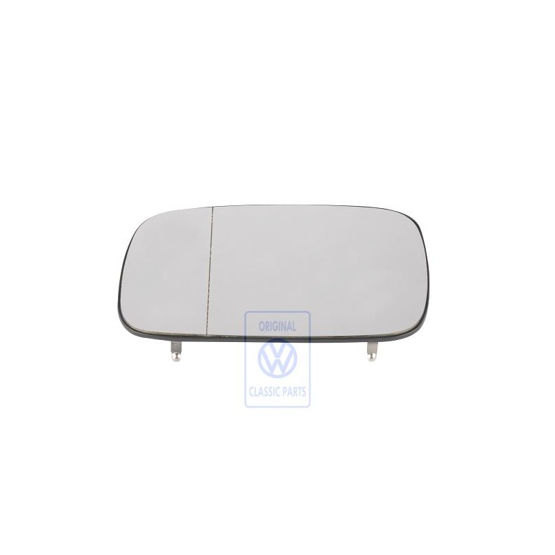 Original VW Mirror Glass Aspherical- Wide Angle Heated - 6K9857521H