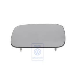 Original VW Mirror Glass (Convex) Heated With Carrier Plate - 6K9857521J