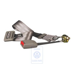 Original VW Lap Belt And Belt Lock Flannel Grey - 6N0857487 HCQ