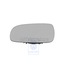Original VW Mirror Glass (Convex) With Carrier Plate - 6N1857521K
