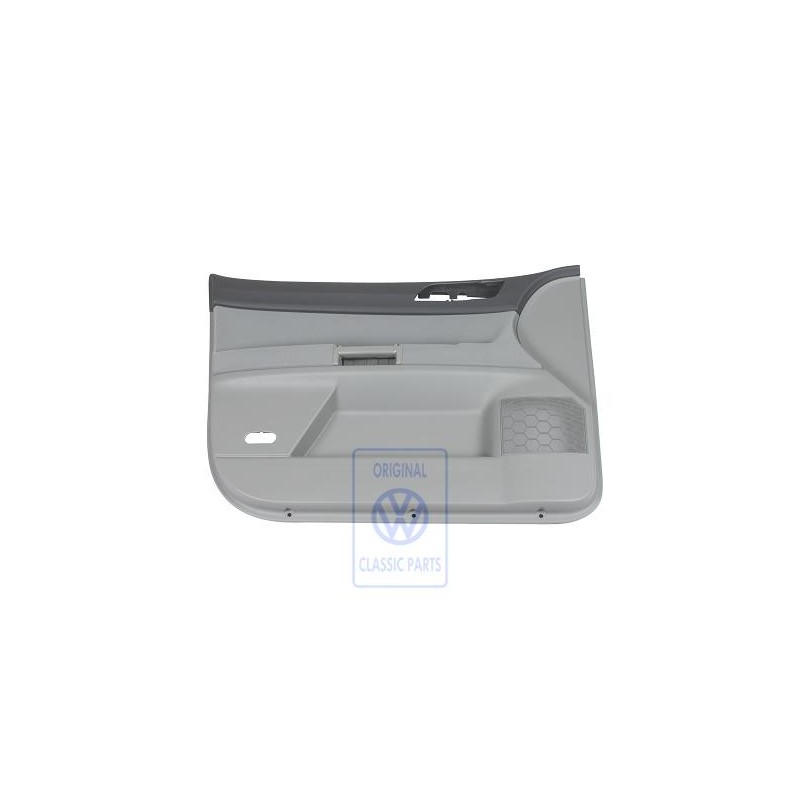 Original VW Door Trim Fabric/Leatherette Anthracite/Grey - 6Q4867011DKMUS