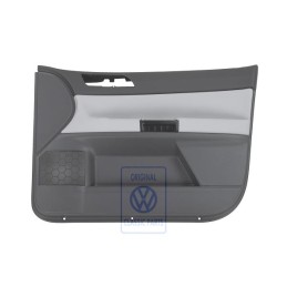 Original VW Door Trim Fabric/Leatherette Silver Grey/Anthracite - 6Q4867012HCSSS