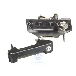 Original VW Set Of Locks For Sliding Door, Right And Flap, Rear - 701898081B