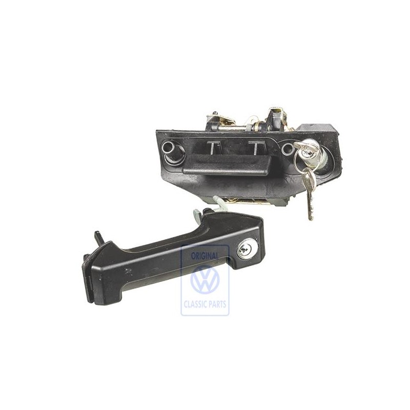 Original VW Set Of Locks For Sliding Door, Right And Flap, Rear - 701898081B
