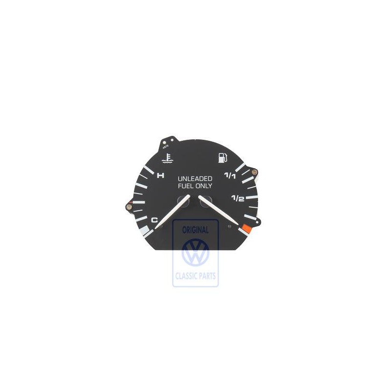 Original VW Fuel Gauge And Coolant Temperature Display - 701919045Q