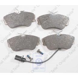Original VW 1 Set: Brake Pads With Wear Indicator For Disc Brake - 7D0698151G