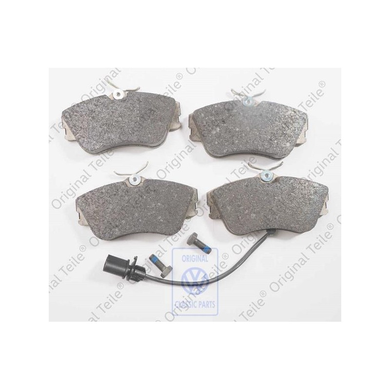 Original VW 1 Set: Brake Pads With Wear Indicator For Disc Brake - 7D0698151G