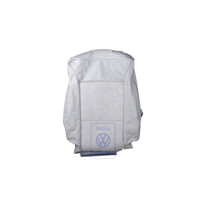 Original VW Backrest Cover Leather/Leatherette Flannel Grey - 7D0883455BJRPW