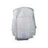 Original VW Backrest Cover Leather/Leatherette Flannel Grey - 7D0883455BJRPW
