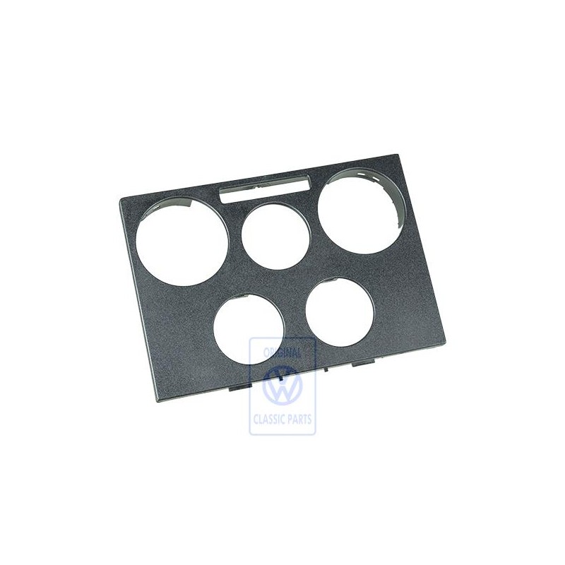 Original VW Trim For Fresh Air And Heater Controls Satin Black - 7D1819075D 01C