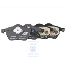 Original VW 1 Set: Brake Pads With Wear Indicator For Disc Brake - 7M3698151