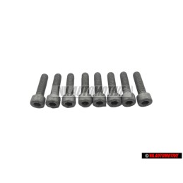 8x Original VW Socket Head Bolt With Hexagon Socket Head - N 01472615