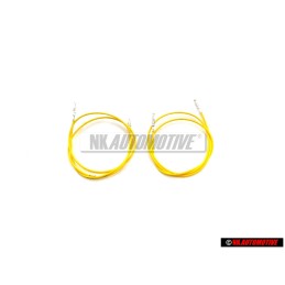 2x Original VW 1 Set Single Wires Each With 2 Contacts - 000979108