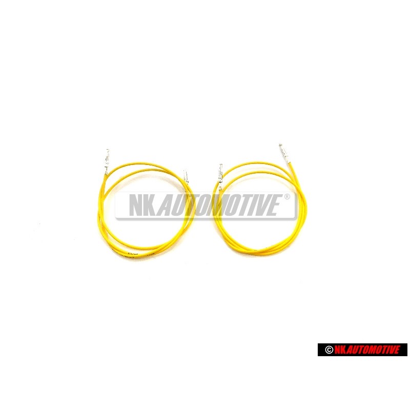 2x Original VW 1 Set Single Wires Each With 2 Contacts - 000979108
