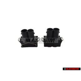 2x Original VW Flat Contact Housing With Gasket - 357951772