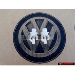 2x Original VW Bonnet Stay Support Rod Holder Clip - 357823397