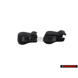 2x Original VW Wiper Arm Nut Cover Cap Black - 867955435