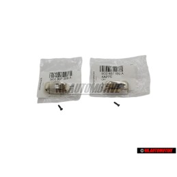 2x Original VW Key Cap Top Chrome Chromed with Screw - 5G0837599A