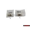 2x Original VW Key Cap Top Chrome Chromed with Screw - 5G0837599A