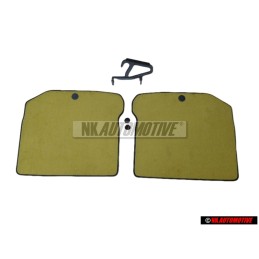 Original VW 1 Set Footmats (Textile) Yellow - 1J0061226EAGRG
