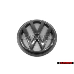 Original VW Rear Hatch Trunk Boot Badge Emblem Black - 1H6853630C 01C