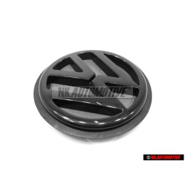 Original VW Rear Hatch Trunk Boot Badge Emblem Black - 1H6853630C 01C