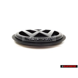 Original VW Rear Hatch Trunk Boot Badge Emblem Black - 1H6853630C 01C