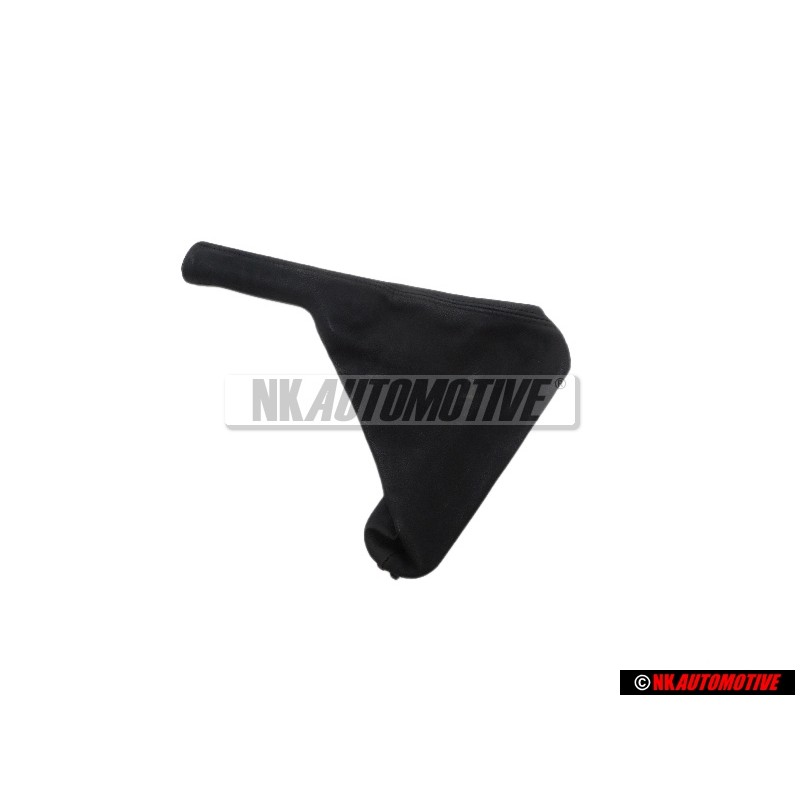 Original VW Hand Brake Lever Handle With Boot (Leather) Black - 3A0711461C 1BX
