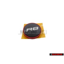 Original Audi R8 Gearknob Badge Emblem Black Red - 420711144C