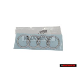 Original Audi Rings Rear Boot Badge Emblem Chrome - 8J0853742 2ZZ