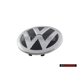 Original VW Front Grill Badge Emblem Black Chrome - 3G0853601B DPJ