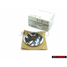 Original VW Rear Trunk Boot Badge Emblem Chrome - 1K5853630 ULM