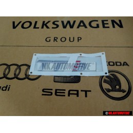 Original Audi TTS Rear Boot Badge Emblem Chrome Red - 8J0853735 2ZZ