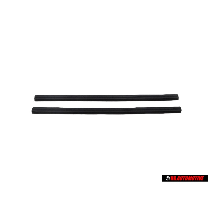 2x Original VW Rear Lower Window Guide Seal - 533837443