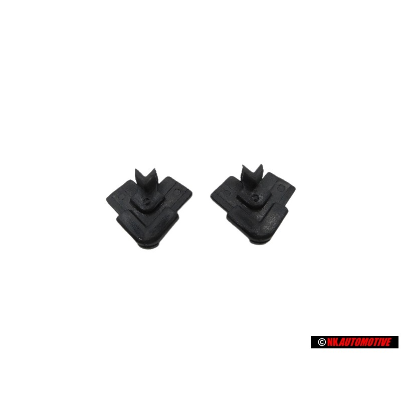 2x Original Audi Corner Section Moulding For Door Window - 855853339B