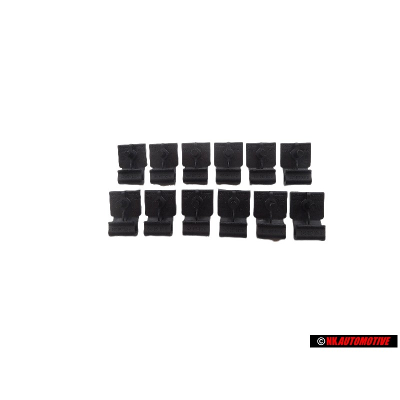 12x Original VW Door Card Panel Bottom Retaining Clip Bracket - 3A0867301 01C