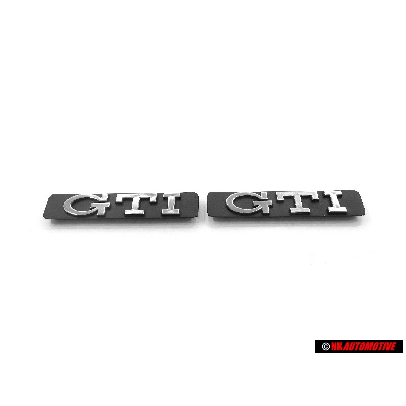 2x Original VW Golf MK3 GTI Side Badge Emblem Chrome - 1H6853714C Z10