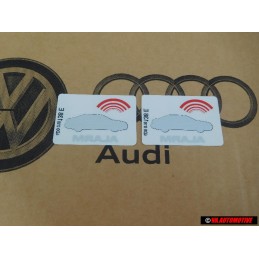 2x Original Audi Sticker 'Alarm' - 443010026J