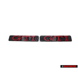 2x Original VW GTI Side Badge Emblem Red - 1H6853714C QN5